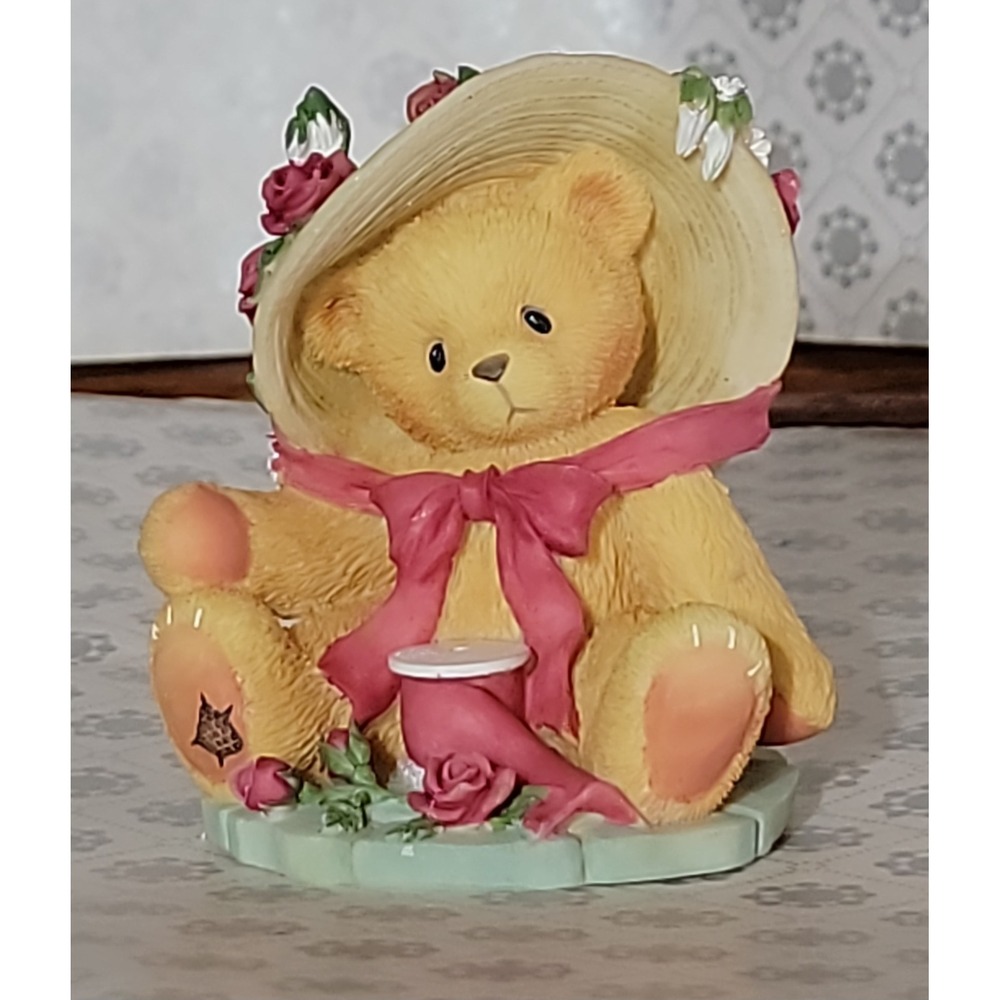 Cherished Teddies Janet You're Sweet As A Rose Figurine 1997 Priscilla Hillman